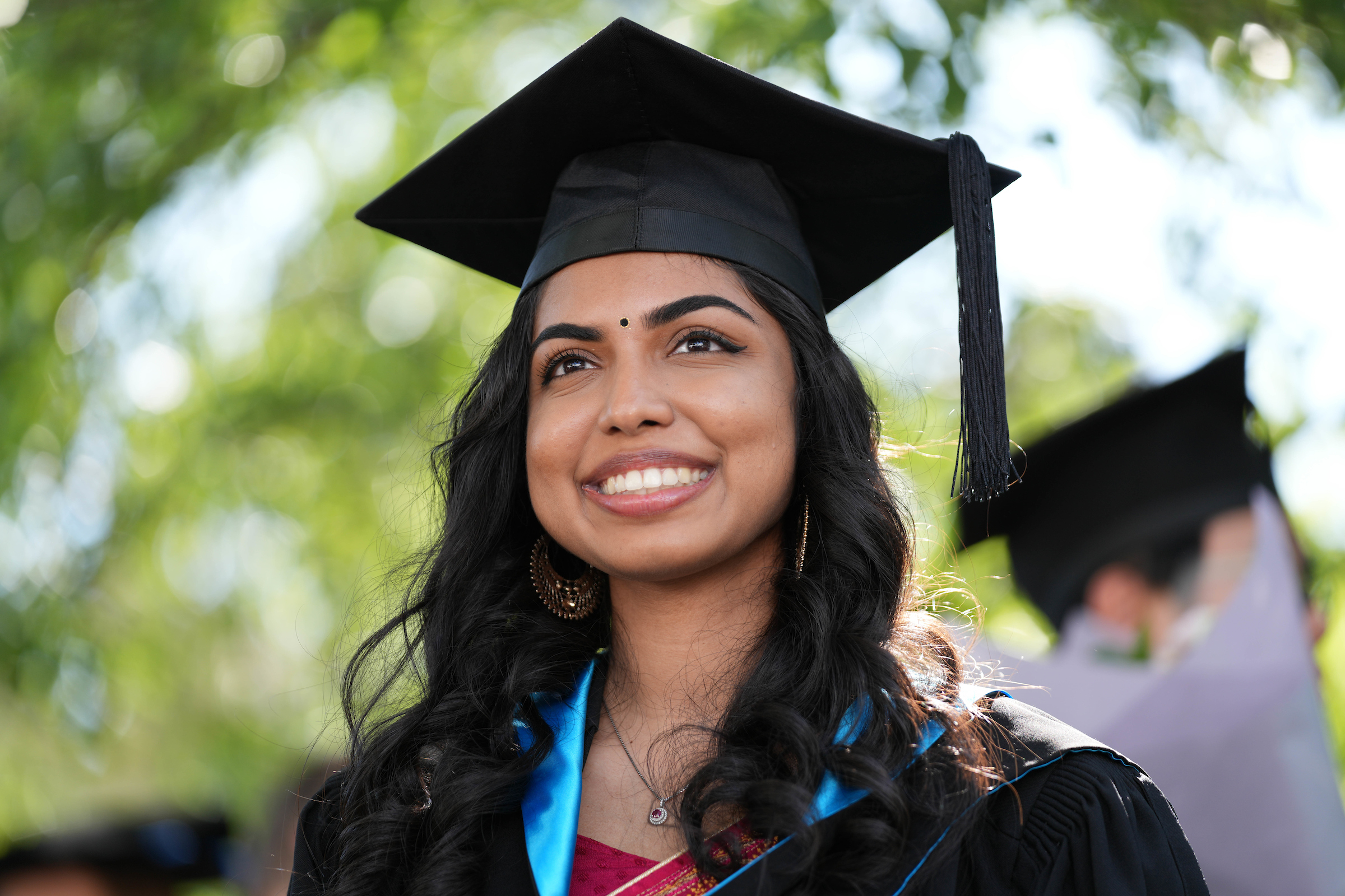 Sharrada Segeran at ANU graduation day in December 2023.