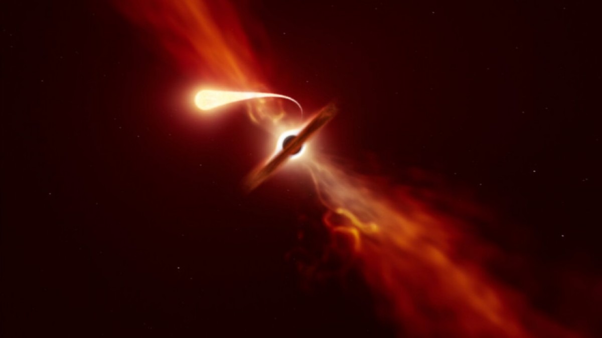 Star spotted being ripped apart by Black Hole | ANU College of Science