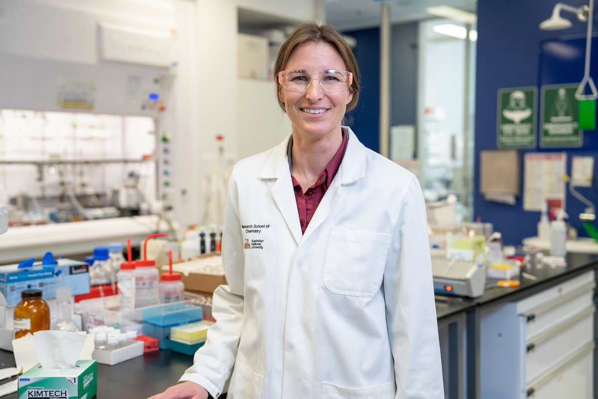 Professor Lara Malins. Photo: Nic Vevers/ANU Woman in a lab