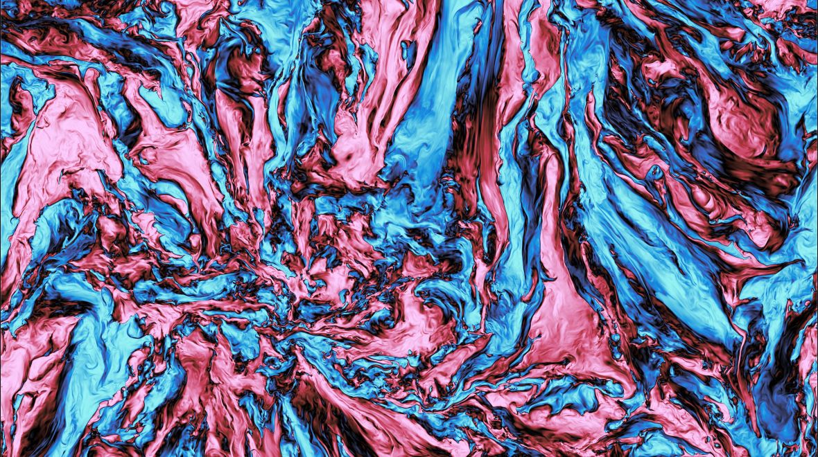 A 2D slice of the world's largest turbulence simulation. Credit: J. Beattie. A 2D slice of the world's largest turbulence simulation.