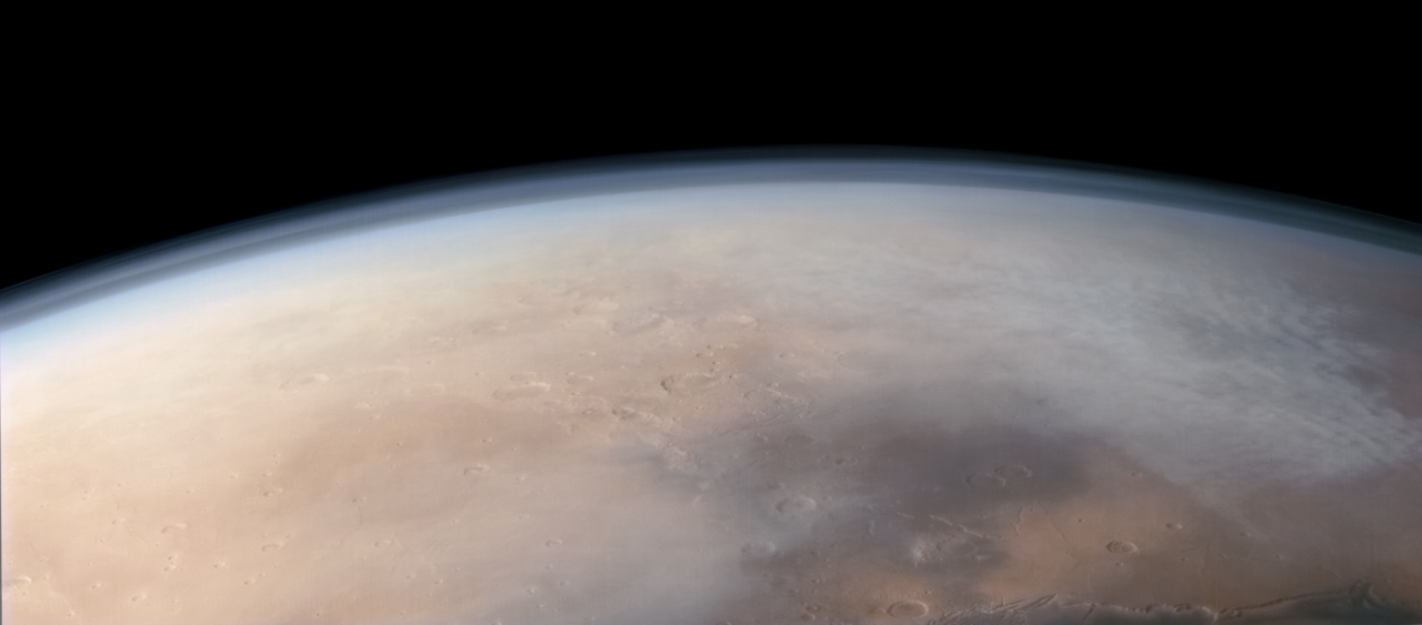 Mars Express HRSC image looking south along the boundary of Lunae Planum (right) and Chryse Planitia (left).Photo: ESA/DLR/FU Berlin/J. Cowart, CC BY-SA 3.0 IGO Mars Express HRSC image looking south along the boundary of Lunae Planum (right) and Chryse Planitia (left).