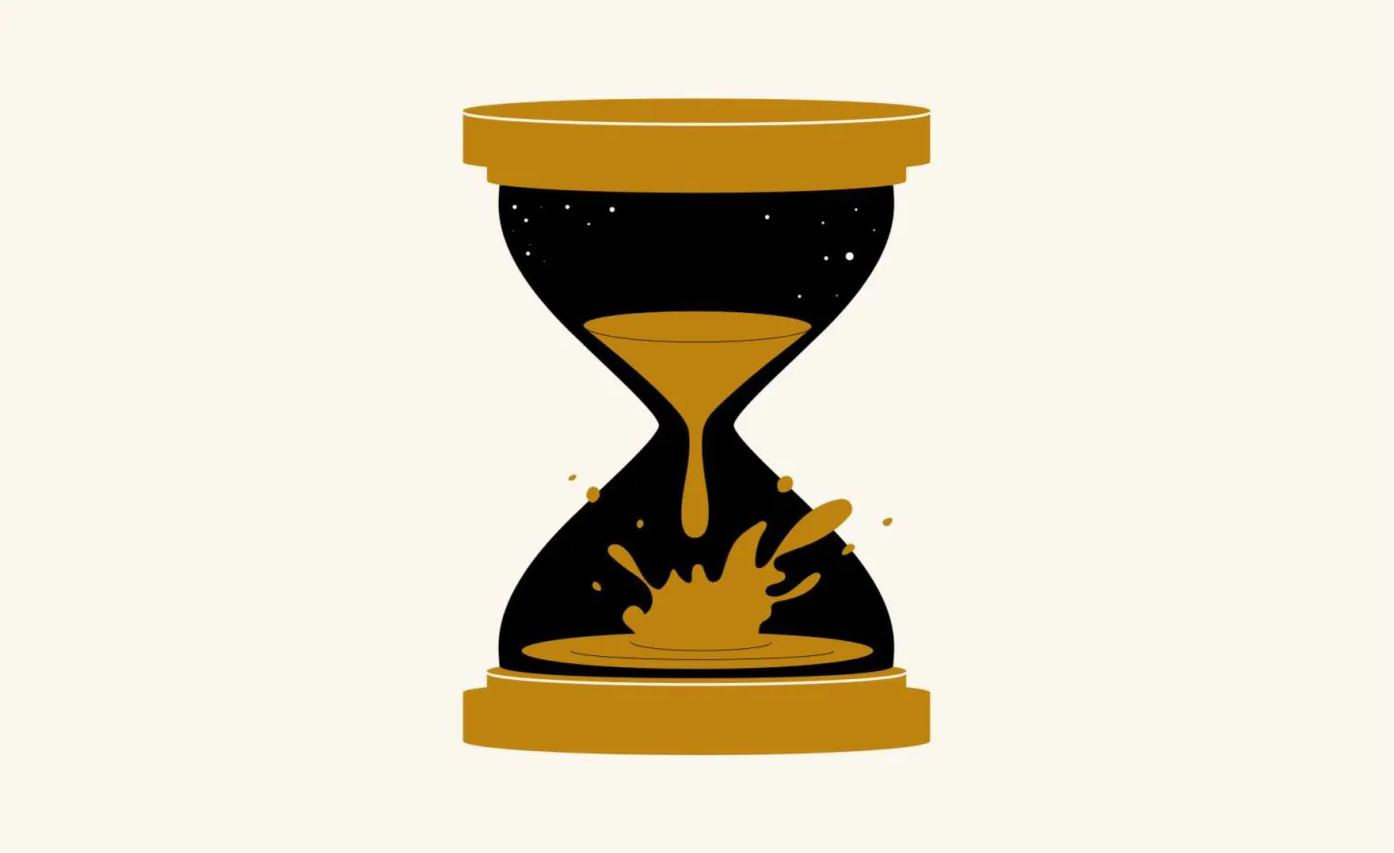 As one of Australia’s leading researchers on the nature of time, Riggs is familiar with both the science that can provide answers and the questions that remain. Illustration: Crystal Li/ANU Time