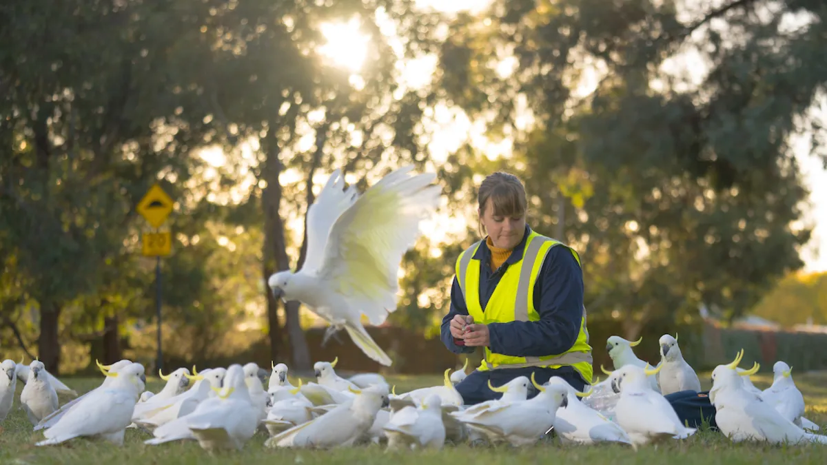 cockatoos on campus