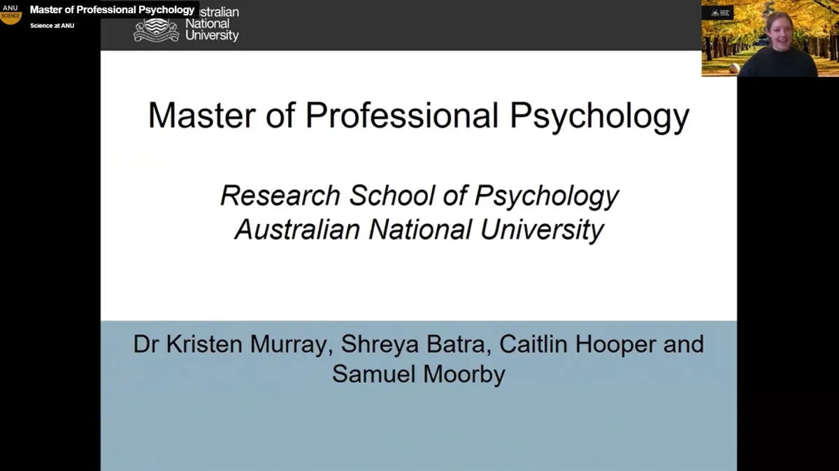 Preview image for the video "Master of Professional Psychology".