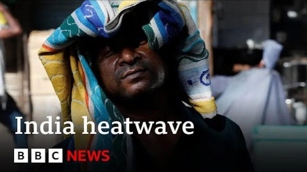 Preview image for the video "India heatwave sees temperatures rise above 50C | BBC News".