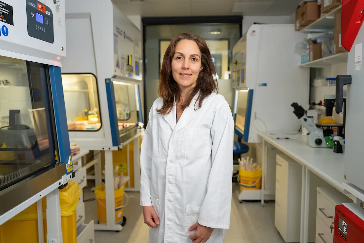 Associate Professor Marian Burr inside a research laboratory