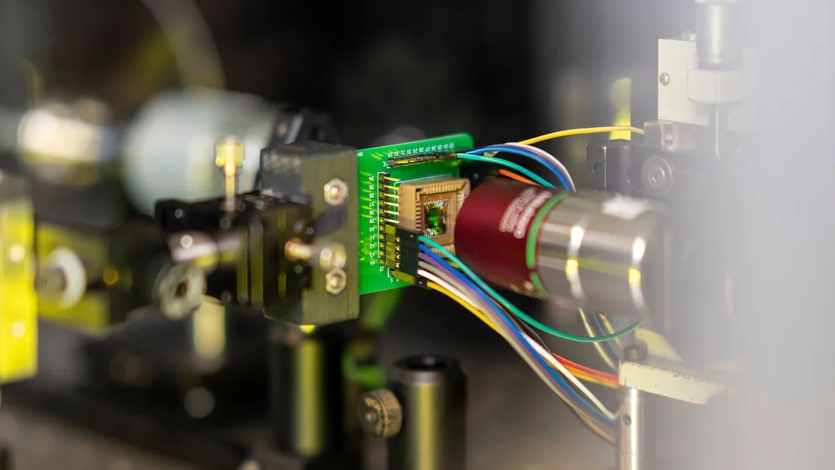 Close up of computer chip