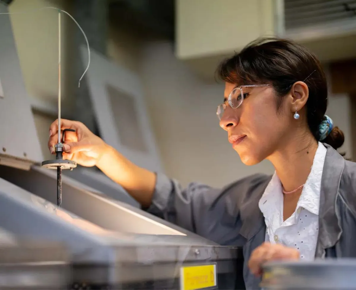 Woman in a lab