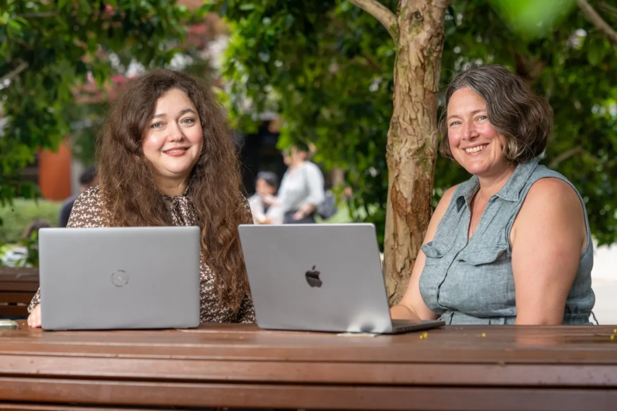 Associate Professor Anne Brustle and Anna Matviichuk