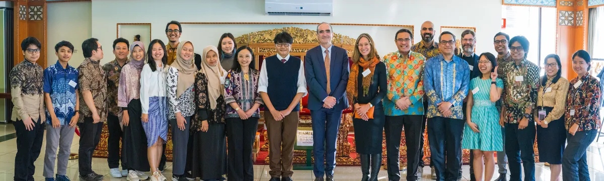 Higher resolution image of FRT 2023 cohort in the Embassy office, Indonesia