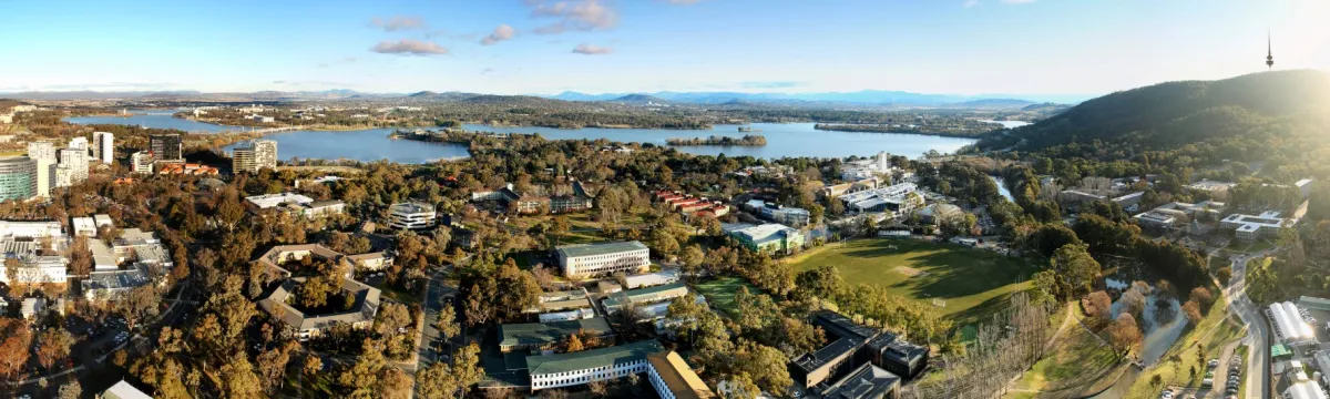 Aerial view of ANU