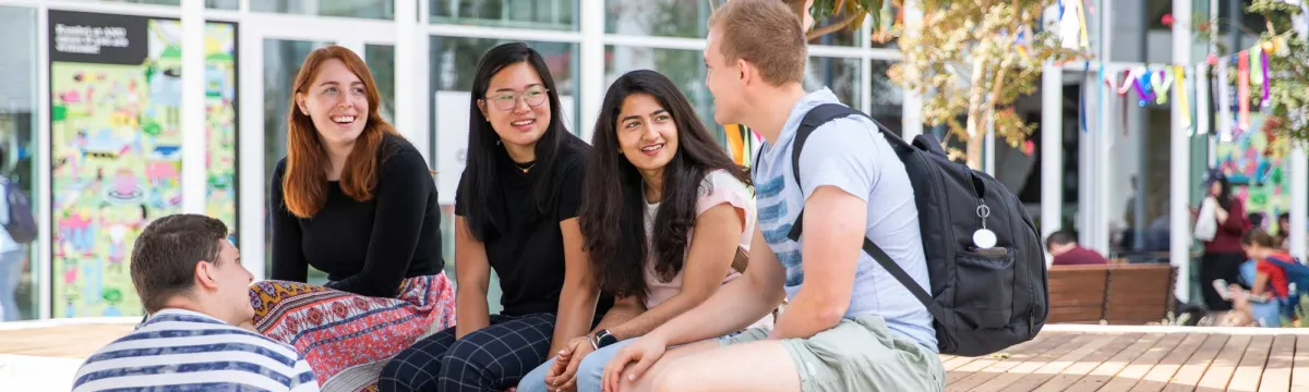 ANU students on Campus