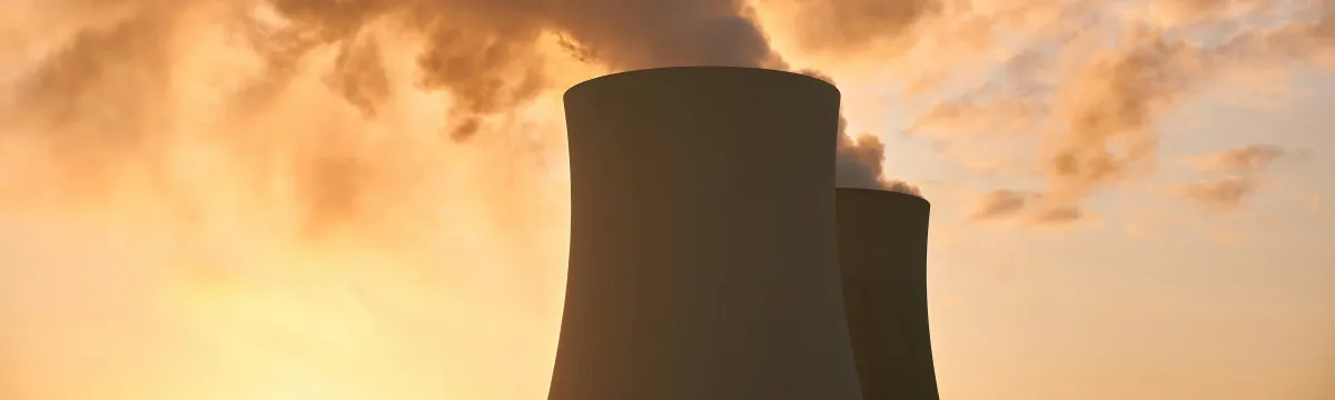 Cooling towers with smoke