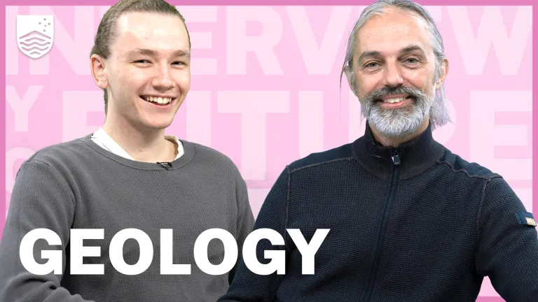 Video thumbnail, text reads geology