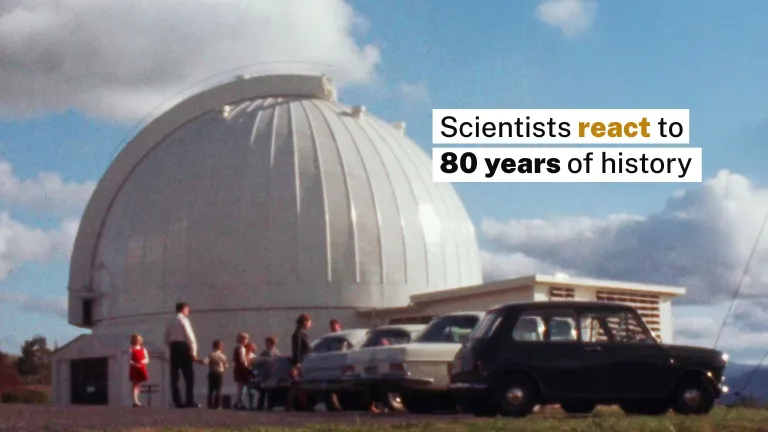 Historical photo of Mount Stromlo Observatory