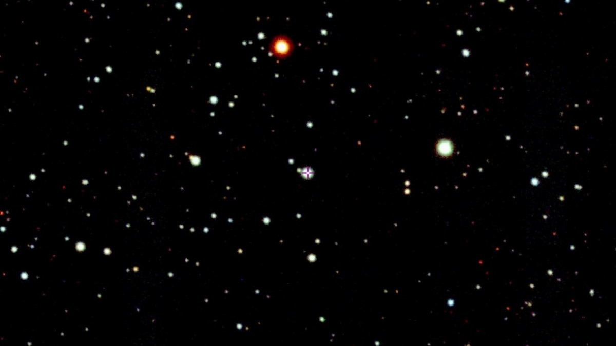 Telescope image of constellation Aquila close to border with Capricornus and Sagittarius.