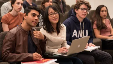 Students at event