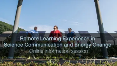 Remote learning student experience - Science communication & energy change - webinar thumbnail