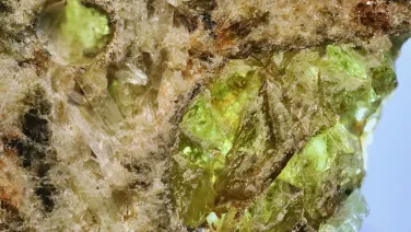 Close up of crystal rock structure