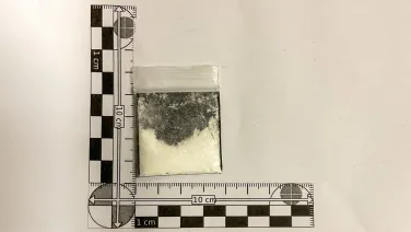 A bag of white powder