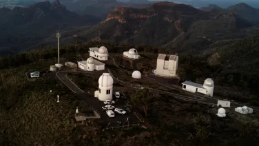 Aerial picture of Siding Spring Observatory